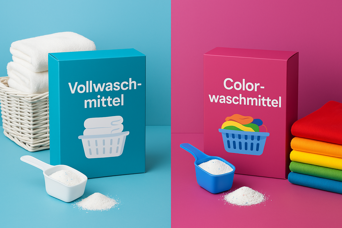 🧺 Vollwaschmittel vs. Colorwaschmittel – Welches Waschmittel passt zu deiner Wäsche?