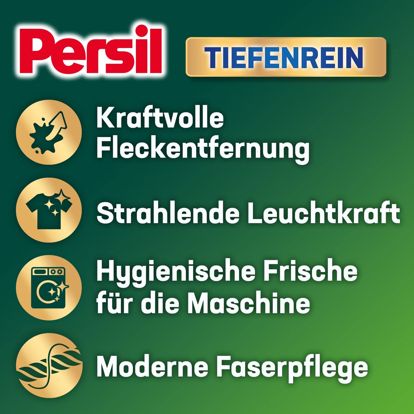 Persil Color Kraft-Gel 100 Waschladungen, Flüssigwaschmittel mit Tiefenrein Technologie, Colorwaschmittel für reine Wäsche und hygienische Frische für die Maschine, wirksam ab 20 °C - Arenvo