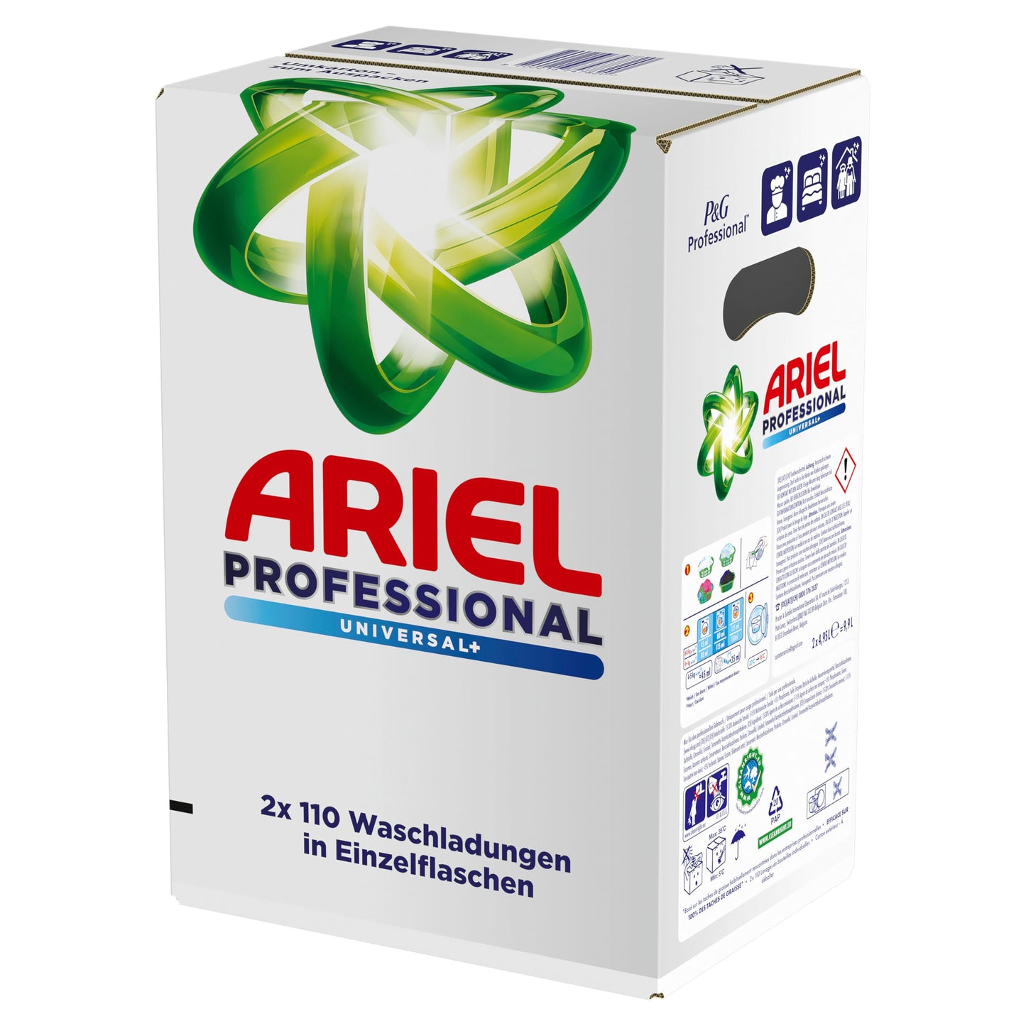 Ariel Professional Flüssigwaschmittel 140 Waschladungen Waschmittel Universal+, bekämpft alle Arten von Fettflecken, für den professionellen Gebrauch - Arenvo