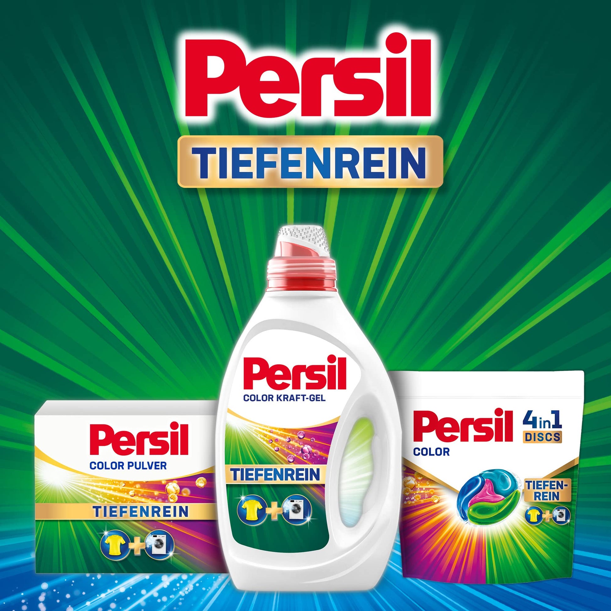 Persil 4in1 Color DISCS 152 WL (2 x 76 Waschladungen), Waschmittel mit Tiefenrein Technologie, Colorwaschmittel für reine Wäsche und hygienische Frische für die Maschine - Arenvo